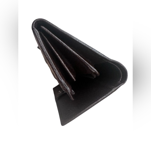 Gucci Wallet GG Monogram Brown Canvas Leather 6x4.5 - Picture 3 of 8